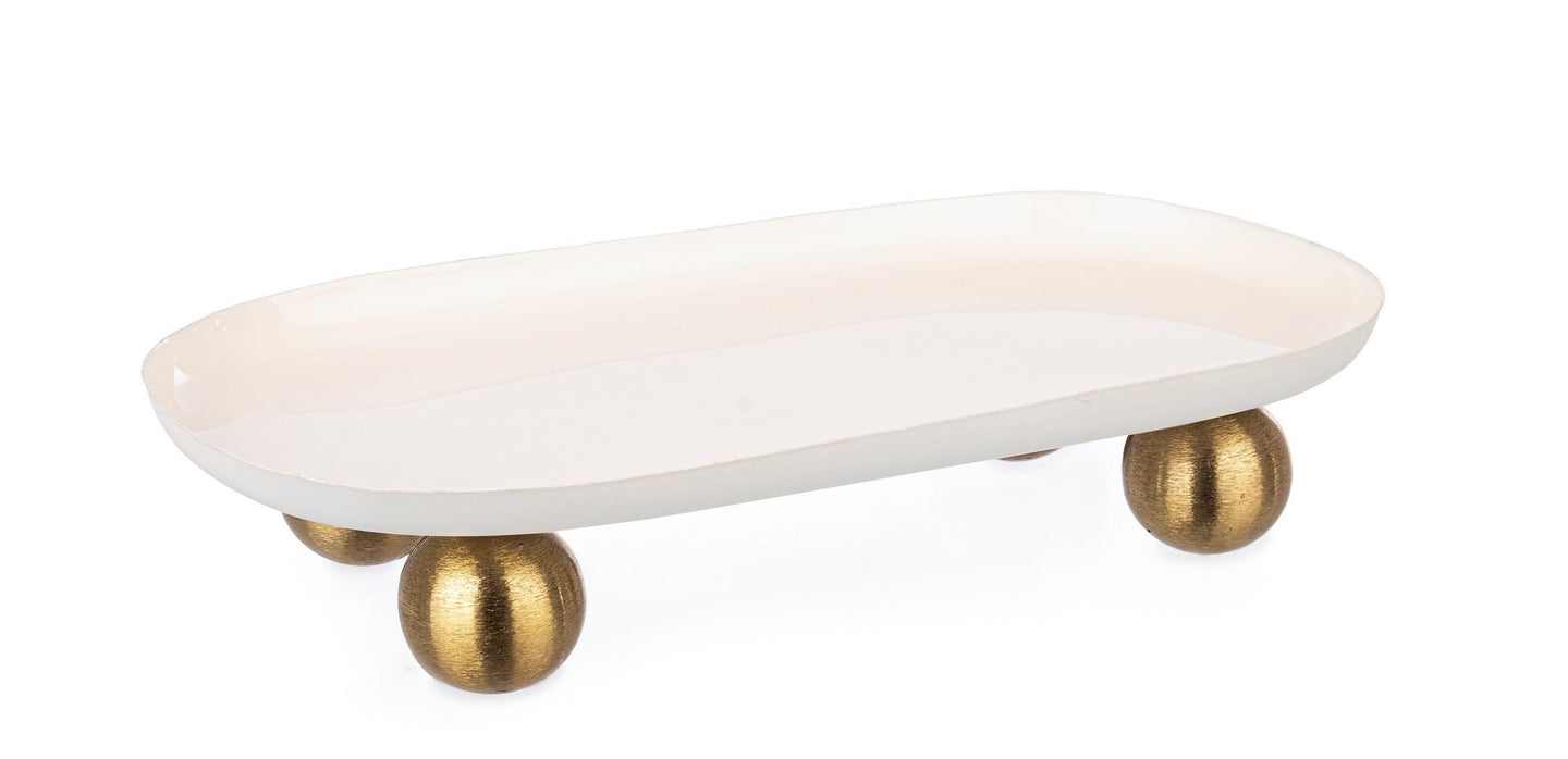 Dekorativna zdjela Donya White 29x15,5 cm