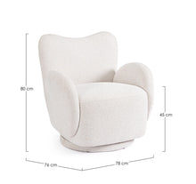 Učitajte sliku u preglednik galerije, Fotelja Harper bijela
