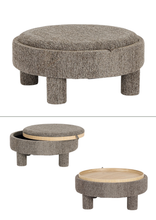 Učitajte sliku u preglednik galerije, Tabure / klub sto Talya okrugli sivi Ø80 cm
