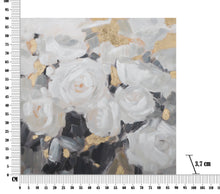 Učitajte sliku u preglednik galerije, Ulje na platnu White Flower 90x4x90 cm
